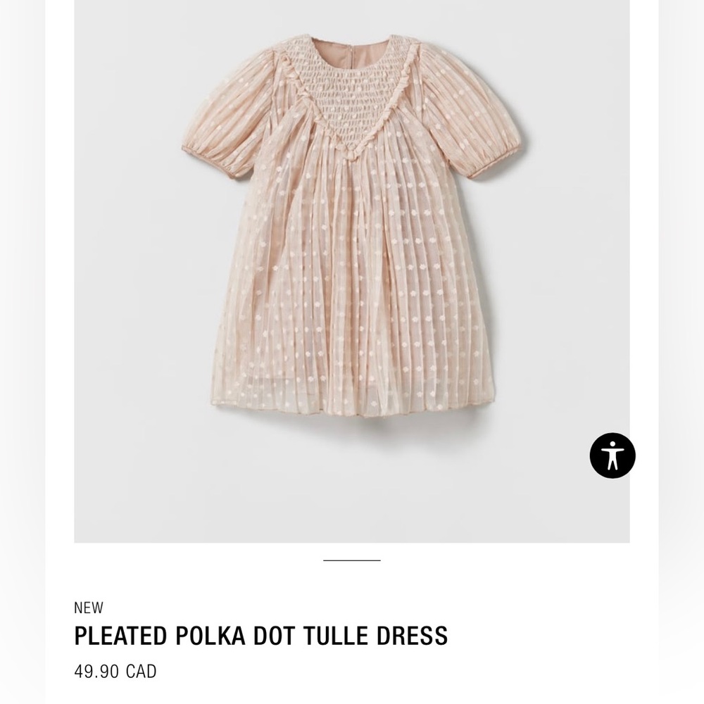 Kids Polka Dot Dress. Zara.